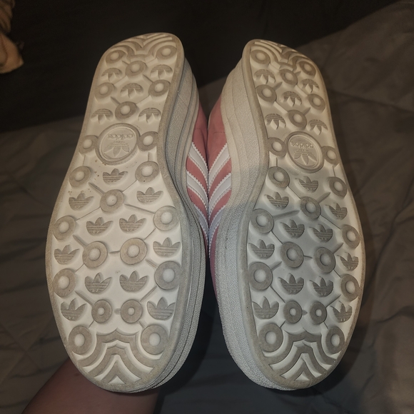 adidas Gazelle Platform Women's Sneakers - Pink & White - Picture 4 of 5